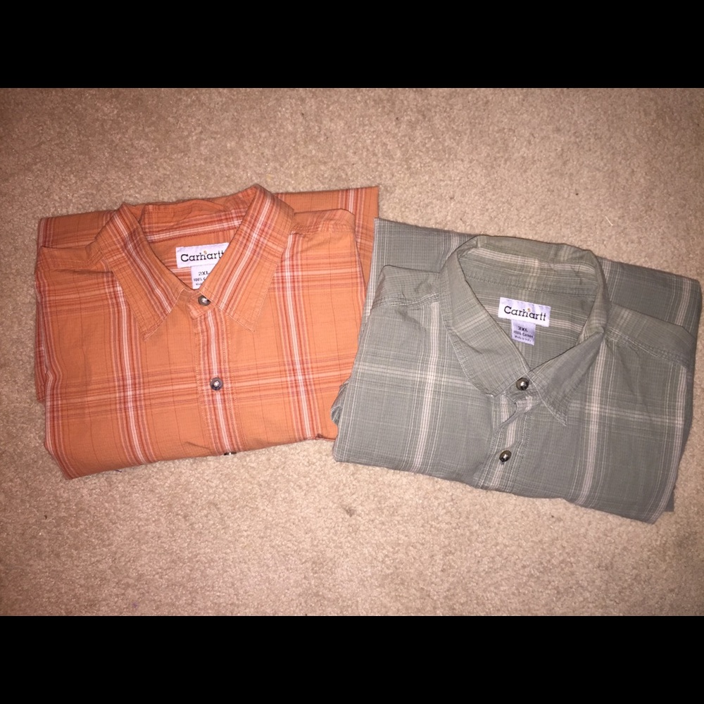 Set of 2 Carhartt 2XL, short sleeve